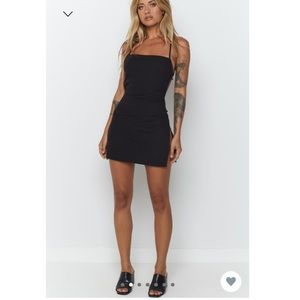 Beginning Boutique- Amara Backless Mini Dress Black